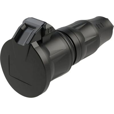 Sonstige PCE Rubber Schuko Connector Female - IP54 - 16A - Schwarz - Connectors Sonstige PCE Rubber Schuko Connector Female - IP54 - 16A - Schwarz - Connectors
