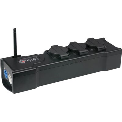 PowerBox 3 CRMX de Showgear - Multiprise avec récepteur DMX sans fil - Publicité PowerBox 3 CRMX de Showgear - Multiprise avec récepteur DMX sans fil - Publicité