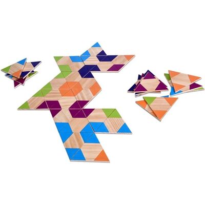 BS Toys Kolmiomainen Dominopeli - Perhepelien ja Oppimisen BS Toys Kolmiomainen Dominopeli - Perhepelien ja Oppimisen