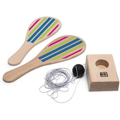 BS Toys GA377 Aktywny/umiejętności zabawka - Tenis w drewnie i gumie BS Toys GA377 Aktywny/umiejętności zabawka - Tenis w drewnie i gumie