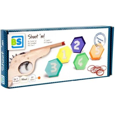 Gra zręcznościowa BS Toys z celami - 31 sztuki Wielokolorowe Gra zręcznościowa BS Toys z celami - 31 sztuki Wielokolorowe