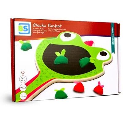 BS Toys Gecko Racket - Holzspiel BS Toys Gecko Racket - Holzspiel