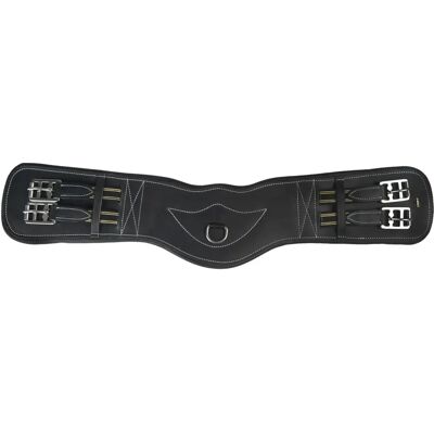 HORKA Leder Dressurgurt - Hochwertiges Leder, Elastische Seiten, Edelstahl-Schnallen - Pferdezubehör HORKA Leder Dressurgurt - Hochwertiges Leder, Elastische Seiten, Edelstahl-Schnallen - Pferdezubehör