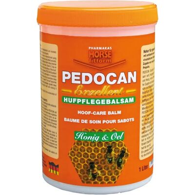 Baume Pedocan Exzellent pour les soins des sabots de chevaux - Publicité Baume Pedocan Exzellent pour les soins des sabots de chevaux - Publicité