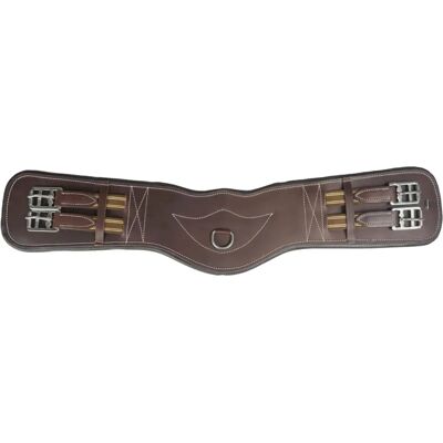 Horka Leder Dressurgurt - Braun/silber - 40 cm Horka Leder Dressurgurt - Braun/silber - 40 cm
