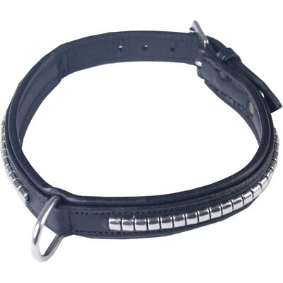 Horka Hundehalsband - 60cm - Leder, D-Ring, Nieten - Hundezubehör Horka Hundehalsband - 60cm - Leder, D-Ring, Nieten - Hundezubehör