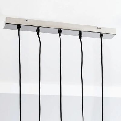 Lampa wisząca Marley - Srebrna - 60x15x38cm Lampa wisząca Marley - Srebrna - 60x15x38cm