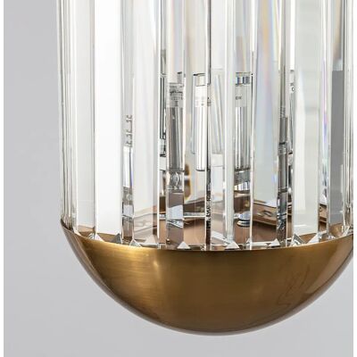 Dekoria Greyson Lampa wisząca - Kryształ, Złoty - 45cm Dekoria Greyson Lampa wisząca - Kryształ, Złoty - 45cm
