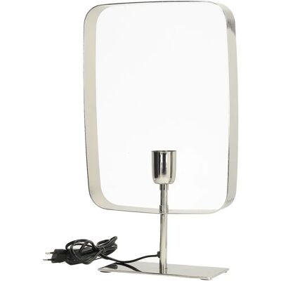 Dekoria Theo Silver Lampka Stołowa - Nowoczesny Design z Metalu Dekoria Theo Silver Lampka Stołowa - Nowoczesny Design z Metalu