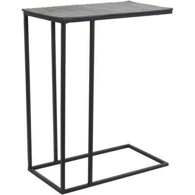 Light&living - Mesa auxiliar - Negro - Metal - 48x26x60cm Light&living - Mesa auxiliar - Negro - Metal - 48x26x60cm