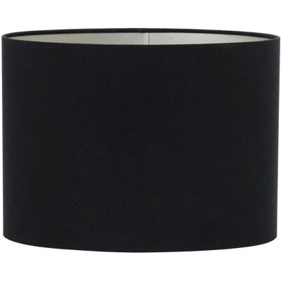Pantalla de lámpara ovalada de terciopelo negro - 30x15x25cm - para lámparas de mesa y pie Pantalla de lámpara ovalada de terciopelo negro - 30x15x25cm - para lámparas de mesa y pie