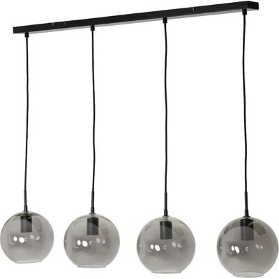 Conjunto de Lámparas Colgantes de Vidrio Ahumado Light&Living - Decoración Moderna Conjunto de Lámparas Colgantes de Vidrio Ahumado Light&Living - Decoración Moderna