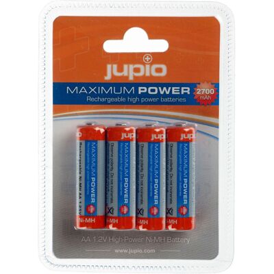 Jupio JRB-AA2700 laddningsbar batteri - AA - 2700mAh Jupio JRB-AA2700 laddningsbar batteri - AA - 2700mAh