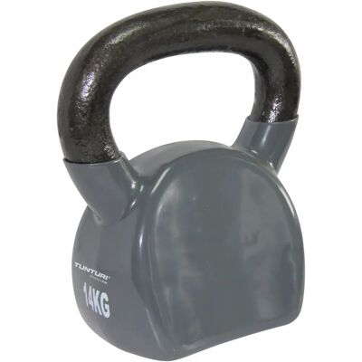 Tunturi Modello 14TUSCL350 Kettlebell in vinile 14kg Grigio Tunturi Modello 14TUSCL350 Kettlebell in vinile 14kg Grigio