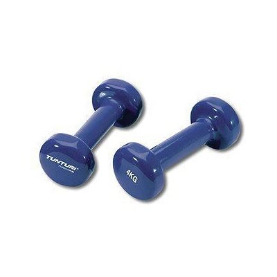 Tunturi Kurzhanteln - 4kg Vinyl Blau - Fitnessgerät Tunturi Kurzhanteln - 4kg Vinyl Blau - Fitnessgerät