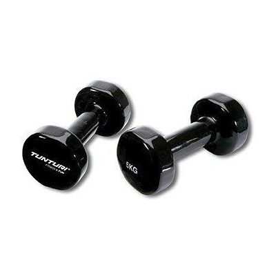 Tunturi 14TUSFU113 Dumbbell - 5kg Vinyl Black - Home/Gym Tunturi 14TUSFU113 Dumbbell - 5kg Vinyl Black - Home/Gym