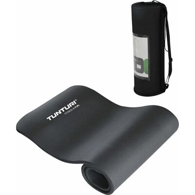 Tunturi Tapis de Fitness - Noir - Mousse de soutien - Publicité Tunturi Tapis de Fitness - Noir - Mousse de soutien - Publicité