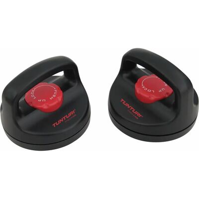 Tunturi Push-up Handles - Adjustable, Rotating, Black, Red - Fitness Equipment Tunturi Push-up Handles - Adjustable, Rotating, Black, Red - Fitness Equipment