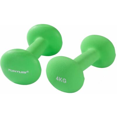 Tunturi 14TUSCL378 Groene Dumbbell - 4 kg - Dumbbell Tunturi 14TUSCL378 Groene Dumbbell - 4 kg - Dumbbell