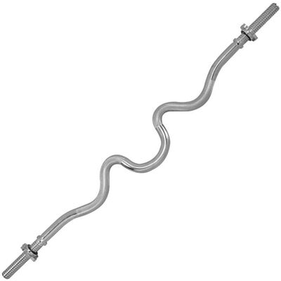 Tunturi Chrome Curved Barbell - Arm Training Equipment Tunturi Chrome Curved Barbell - Arm Training Equipment