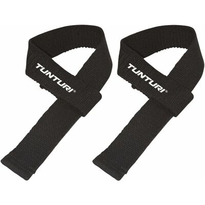 Tunturi Powerlifting Laços - Apoio para levantamento - Preto - 2 pcs Tunturi Powerlifting Laços - Apoio para levantamento - Preto - 2 pcs
