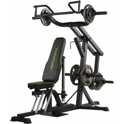 Tunturi Home Gym WT80 - Adjustable Strength Station - Black Green - Home Gym Tunturi Home Gym WT80 - Adjustable Strength Station - Black Green - Home Gym