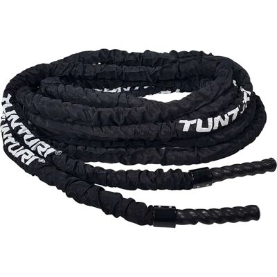 Tunturi Pro Battle Rope - 10m, Black, Canvas Cover Tunturi Pro Battle Rope - 10m, Black, Canvas Cover