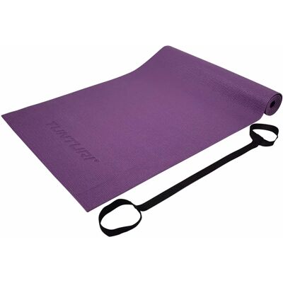 Tunturi 14TUSYO036 Yoga Mat - Purple - 4mm PVC - Support for Yoga & Fitness Tunturi 14TUSYO036 Yoga Mat - Purple - 4mm PVC - Support for Yoga & Fitness