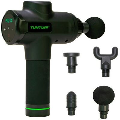 Pistola de massagem Tunturi MG50 - Massageador, Sem fio, Preto, Verde Pistola de massagem Tunturi MG50 - Massageador, Sem fio, Preto, Verde