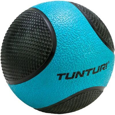 Tunturi Medicine Ball 4kg - Rubber Blue/Black - Fitness Equipment Tunturi Medicine Ball 4kg - Rubber Blue/Black - Fitness Equipment