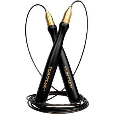 Tunturi Adjustable Black Skipping Rope - Fitness Equipment Tunturi Adjustable Black Skipping Rope - Fitness Equipment