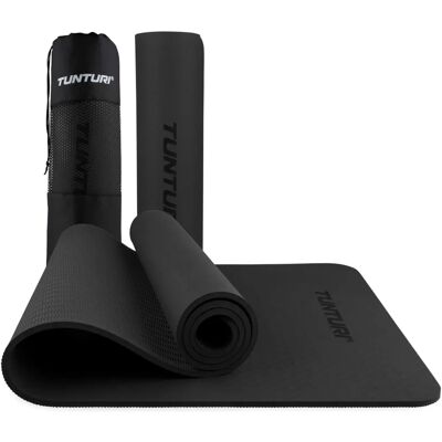 Tunturi Tapete de Yoga 8mm - Preto - Tapete de Yoga Tunturi Tapete de Yoga 8mm - Preto - Tapete de Yoga