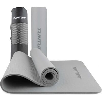Tunturi Tapete de Yoga 8mm Cinza - Yoga, Fitness & Pilates Tunturi Tapete de Yoga 8mm Cinza - Yoga, Fitness & Pilates