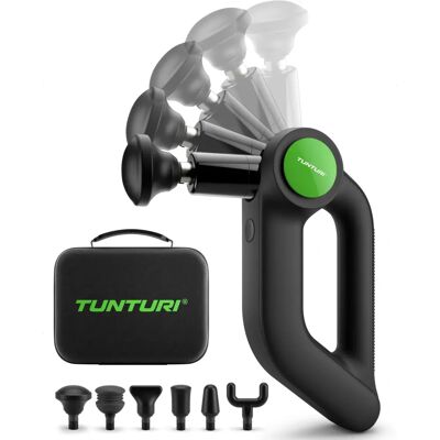 Tunturi MG70 Massagepistole - Tiefe Muskelentspannung, 6 Köpfe Tunturi MG70 Massagepistole - Tiefe Muskelentspannung, 6 Köpfe