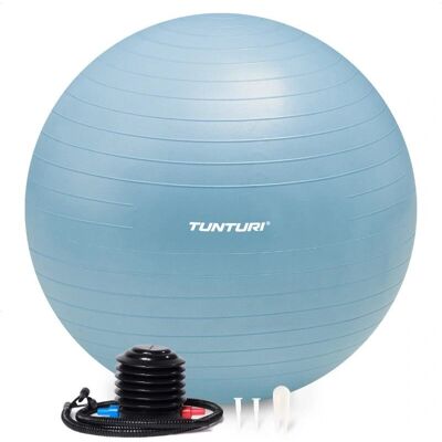 Tunturi Lichtblauw Anti Burst Fitnessbal - Fitnessbal Tunturi Lichtblauw Anti Burst Fitnessbal - Fitnessbal