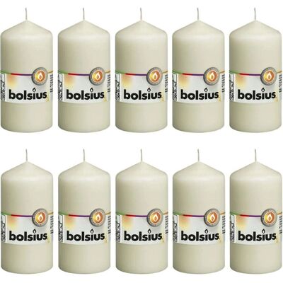 Świece kolumnowe Bolsius - Wesela i Festiwale - 10 szt. Świece kolumnowe Bolsius - Wesela i Festiwale - 10 szt.