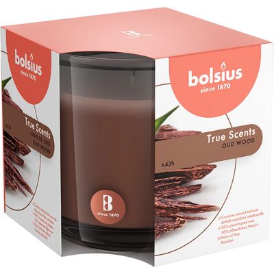 BOLSIUS - True Scents Oud Wood - stare drewno - 95x95 - candle BOLSIUS - True Scents Oud Wood - stare drewno - 95x95 - candle