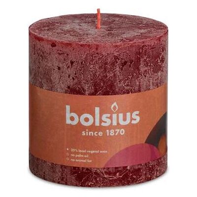Bolsius - Rustiko Shine - Velvet Rot - Ø100 mm - candle Bolsius - Rustiko Shine - Velvet Rot - Ø100 mm - candle