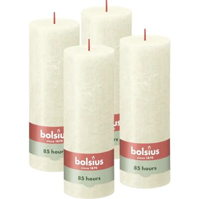 Rustykalna Świeca w Kolumnie Bolsius Perłowa Biała - Bolsius Rustykalna Świeca w Kolumnie Bolsius Perłowa Biała - Bolsius