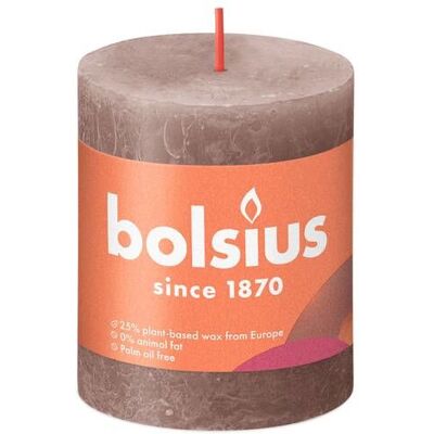 Bolsius Rustiko Shine Wachs-Kerze - 4 Stück - Gemütliche Atmosphäre Bolsius Rustiko Shine Wachs-Kerze - 4 Stück - Gemütliche Atmosphäre