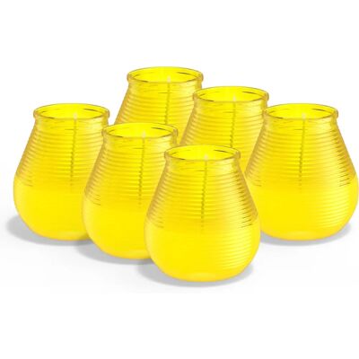 Bolsius - Zitronella - Außenkerze - Duftend - Gelb - 40h - Set mit 6 Bolsius - Zitronella - Außenkerze - Duftend - Gelb - 40h - Set mit 6