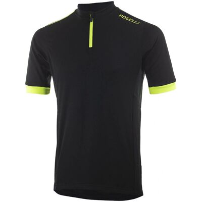 Rogelli Perugia 2.0 - Andningsbar, Gul Fluorescerande Cykeltröja - Cykeltröja Rogelli Perugia 2.0 - Andningsbar, Gul Fluorescerande Cykeltröja - Cykeltröja