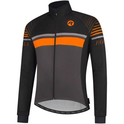 Cykeljacka Rogelli Hero - Svart/Orange - Vindskyddande, Andningsbar, Vattentät Cykeljacka Rogelli Hero - Svart/Orange - Vindskyddande, Andningsbar, Vattentät