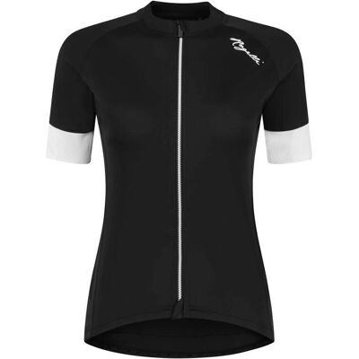 Rogelli Modesta - Radtrikot - Damen - Atmungsaktives Dynaflex - Schwarz/Weiß - XL Rogelli Modesta - Radtrikot - Damen - Atmungsaktives Dynaflex - Schwarz/Weiß - XL