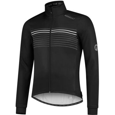 Rogelli Vit och Svart Vintercykeljacka - Softshell, 2XL Rogelli Vit och Svart Vintercykeljacka - Softshell, 2XL