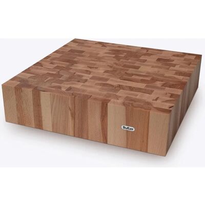 BUTLER - Hakblok Beukenholz - 40x40x10cm - Cutting Board BUTLER - Hakblok Beukenholz - 40x40x10cm - Cutting Board