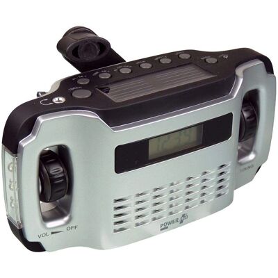 Radio słoneczne PowerPlus Lynx z USB i lampą LED awaryjną Radio słoneczne PowerPlus Lynx z USB i lampą LED awaryjną
