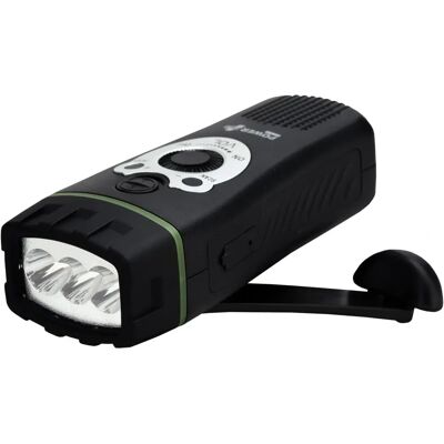 Powerplus Wolf Dynamo USB LED taskulamppu ja radio Powerplus Wolf Dynamo USB LED taskulamppu ja radio