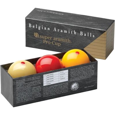 Boules de Billard Aramith Pro Cup 61,5 mm - Publicité Boules de Billard Aramith Pro Cup 61,5 mm - Publicité