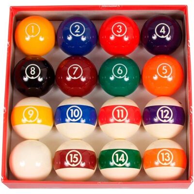 ARAMITH Modèle 2557.300 - Jeu de boules de billard taille standard 57,2 mm - Publicité ARAMITH Modèle 2557.300 - Jeu de boules de billard taille standard 57,2 mm - Publicité